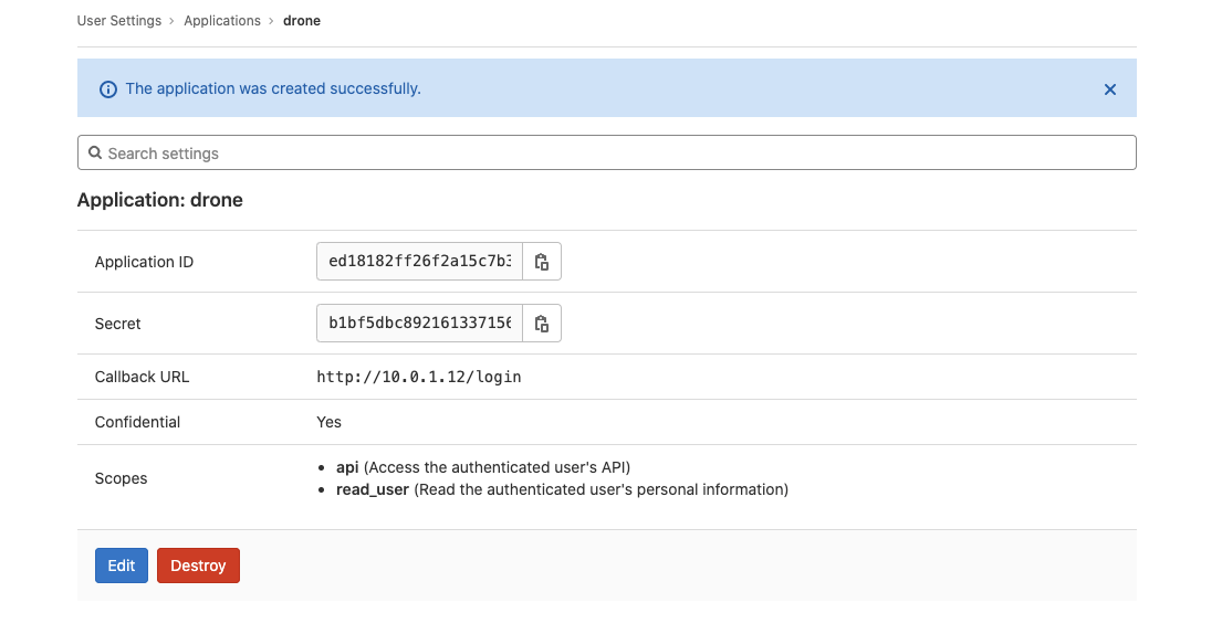 upload successful